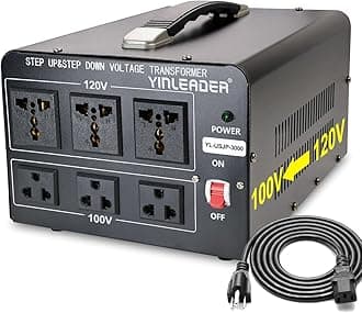- Yinleader 3000W 120V to 100V Voltage Converter US to Japan Step Down/Up Transformer for Japanese Hair Dyer/Turntable/Rice Cooker/breadmaker/Oven/Heater/Freezer, etc. in US