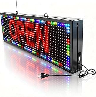 P10(26" * 7") Scrolling Led Sign Programmable Outdoor Digital Signs For Business Electronic Message Board Wifi Control Display Screen Panel Custom Full Color Neon Advertising Word Light