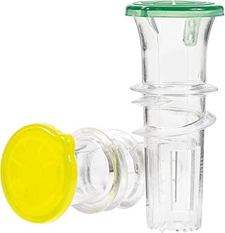 YZC Lemon Squeezer – 2-Pack Lemon-Juicer – BPA-Free Plastic Lime Juicer– Compact Juice Extractor Citrus Press with Lid – Squeeze Lime for Cocktails, Drinks