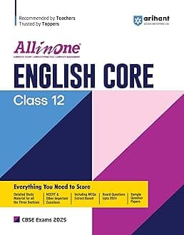 (Old Edition) Arihant All In One English Core Class 12 For CBSE Exams 2025