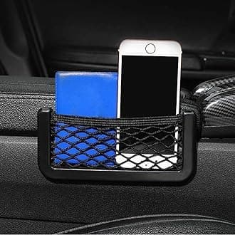 Car Net Pocket for Phone Cards Automotive Mesh Net Holder Pocket Organizer Purse Holder Car Accessories for Women Men