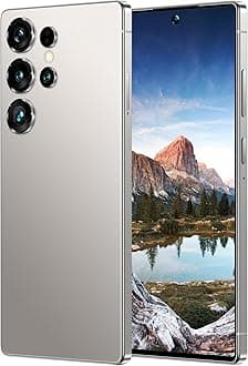 W25 Ultra Cell Phone,8GB+256GB 7.3",Android 5g Unlocked Smartphones,Cell Phone with S Pen,72MP+108MP Zoom Camera,7800mAh,Face ID/Dual SIM Phone+Gift128GB Memory Card (Titanium Gray)