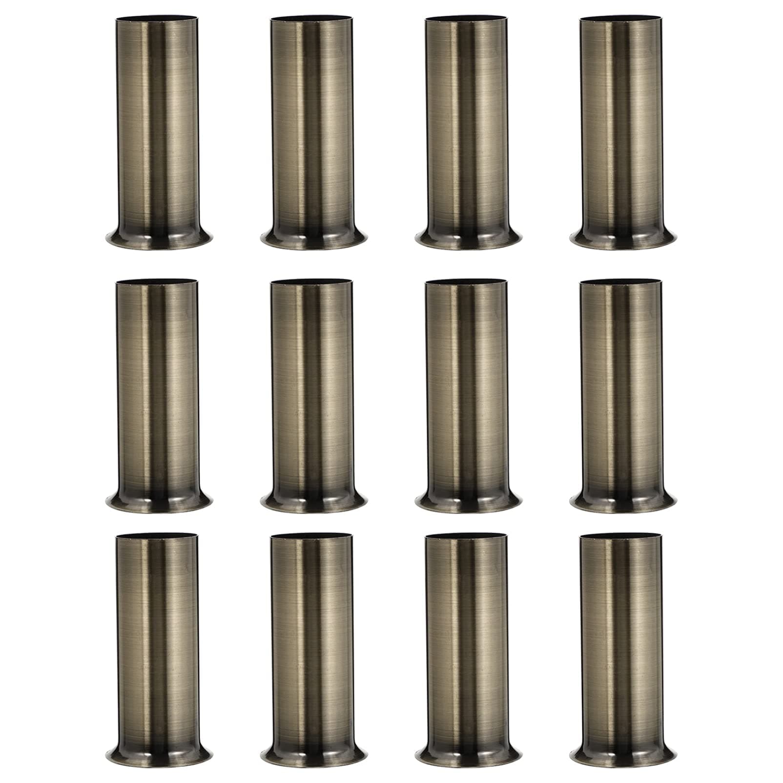 SOLUSTRE 12pcs Metal Candle Covers Sleeves Chandelier Socket Covers Tall Candle Socket Covers Fit to Most Chandeliers Green
