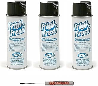 Listing for BG Frigi-Fresh Automotive Air Conditioning Cleaner and Freshener Spray (5.5 oz.) PN 708 (3 Cans) - Eliminate Odors - with Pocket Screwdriver