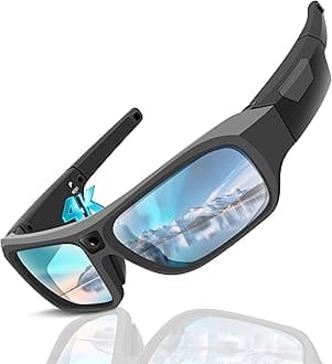 2026 Next-Gen Camera Glasses 4K, Smart Glasses Camera for Men Women, Smart Sunglasses with UV400 Protection, Video Glasses for Outdoor Activities, Hiking, Cycling, Riding, Climbing, Driving