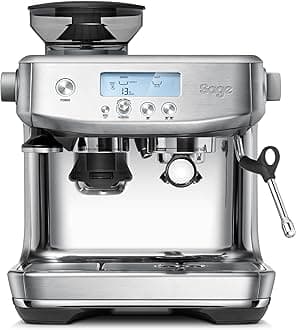 The Barista Pro, Bean to Cup Coffee Machine with Grinder and Milk Frother, Brushed Stainless Steel