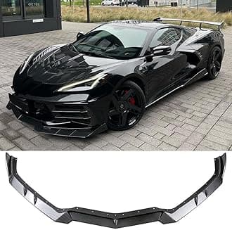 AUTRAGO Corvette C8 2020-2024 Front Bumper Lip Splitter (Carbon Fiber Look)