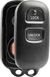 Key Fob Keyless Entry Remote Shell Case & Pad fits Toyota 1999-2001 Camry / 2003-2008 Corolla / 1998-2003 Sienna / 1999-2003 Solara