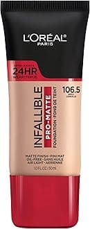 Makeup Infallible Pro-Matte Liquid Longwear Foundation, Shell 106.5, 1 fl; oz.