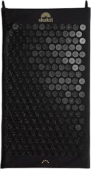 Acupressure Mat for Relaxation, Massage Muscles, Aid Sleep & Unlock Inner Tension, Similar to Acupuncture, No Needles Required (Classic, Level 2, Shakti Black)