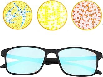 Fockety Color Blind Glasses, Fashionable Red-Green Glasses Corrective Enhanced-Premium High Contrast Colorblind For Men Women Indoor And Outdoor Use