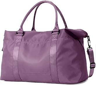 Travel Duffle Bag, Weekender Travel Bag Men Small Gym Bag for Women, Hospital Bag for Labor and Delivery, Overnight Bag Luggage Bag with Trolley Sleeve, Airplane Travel Essentials for Flying(Purple)