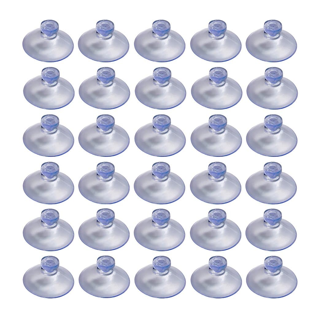 Aoyoho Diameter 20MM Mini Clear Plastic Suction Cups Without Hooks Pack of 120