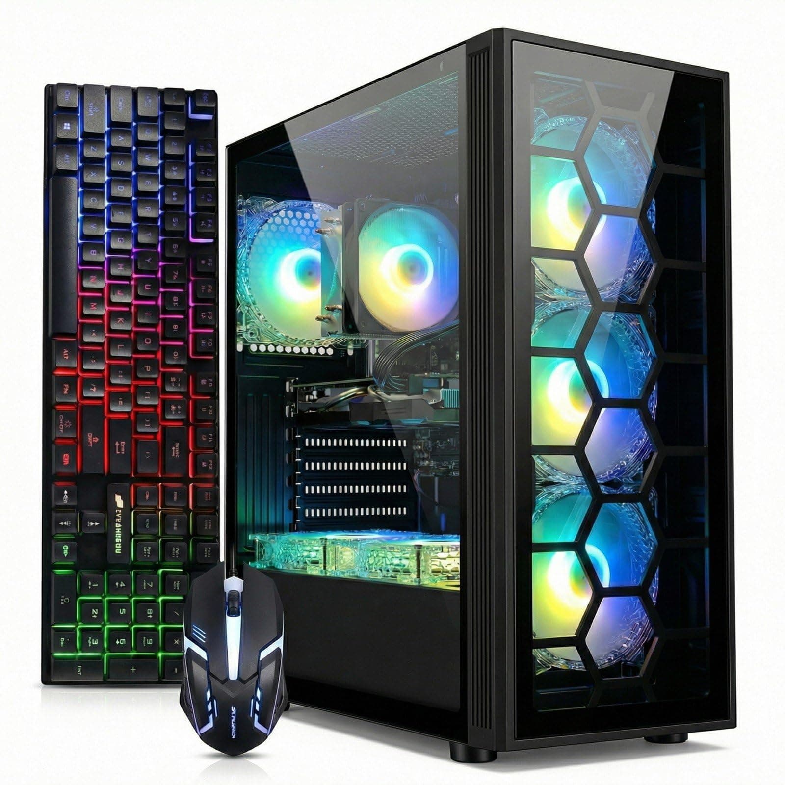 STGAubron Gaming PC Desktop Computer, GeForce RTX 3050 6G, Intel Core i7 up t...