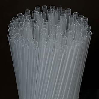 200 Pcs Clear Disposable Drinking Plastic Straws.(0.23'' diameter and 8.26" long)-Clear