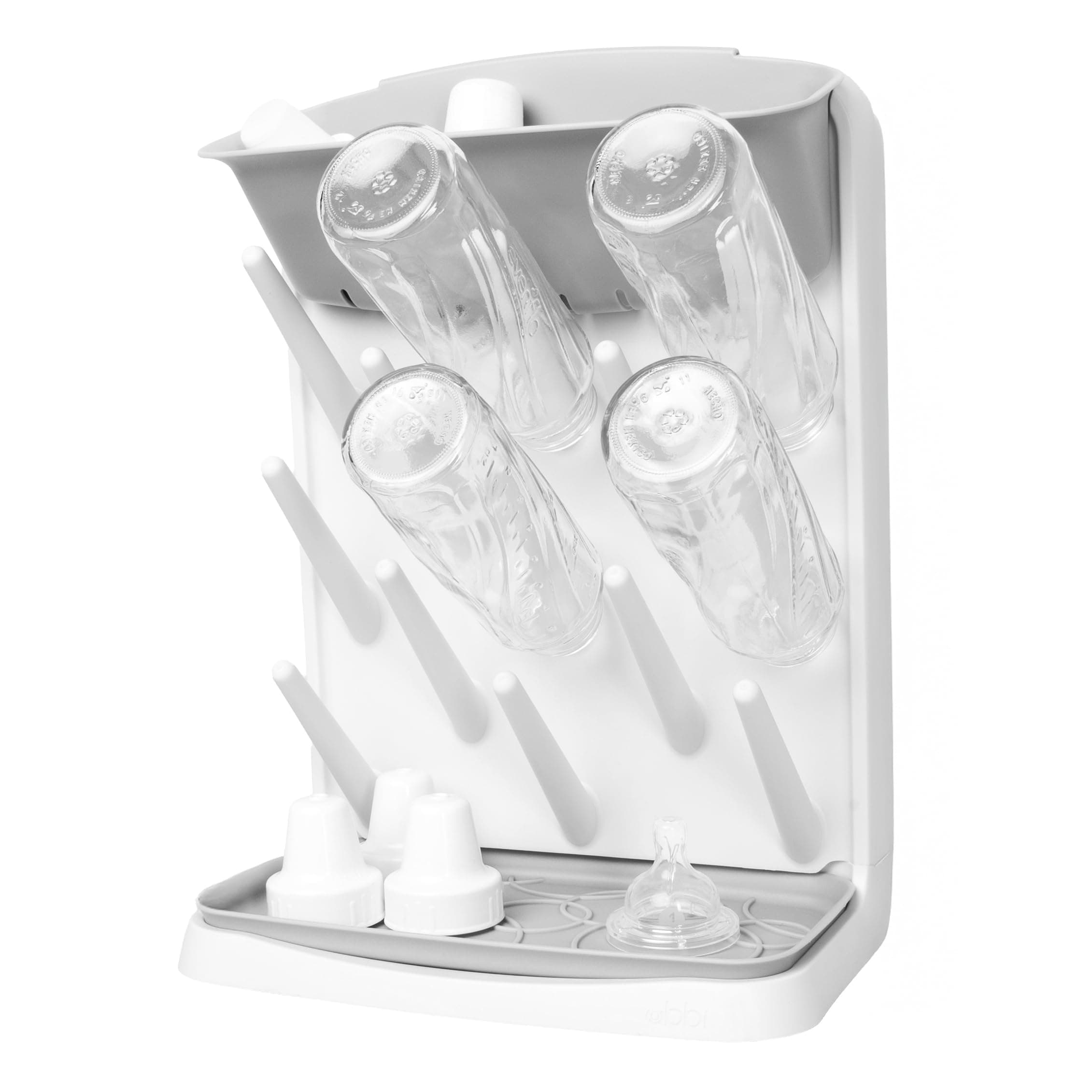 Ubbi Bottle Drying Rack, Polypropylene, White, One Size