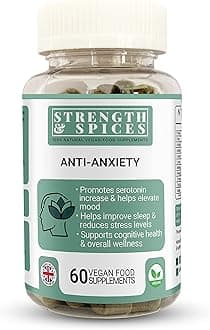 Anti Anxiety Stress Capsules - 100% Natural UK Made - 60 1000mg Vegan Capsules - 19 Natural Ingredients