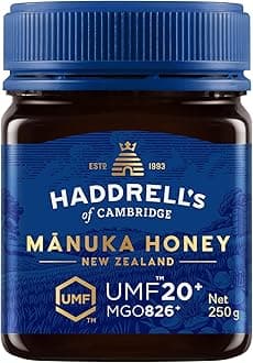 Haddrell's of Cambridge Manuka Honey | UMF 20+/MGO 850+ | Natural Premium New Zealand Manuka Honey | 250g