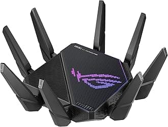 ROG Rapture GT-AX11000 Pro Tri-Band WiFi 6 Extendable Gaming Router, 10G & 2.5G Ports, ASUS RangeBoost Plus, Triple-Level Game Acceleration, Subscription-Free Network Security, AiMesh Compatible