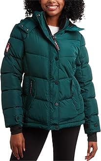 CANADA WEATHER GEARWomen's L Cwg Puffer W Fur-c Pea Coat