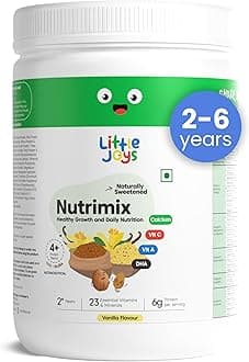 Nutrimix Nutrition Powder 350g | 2-6 Years | No Refined Sugar | Supports Overall Health & Boosts Immunity | With Ragi, Bajra, Almonds & Oats | Vanilla Flavour