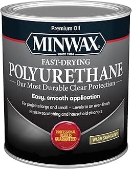 Minwax Polyurethane Qart Semi - 63005444-1 Quart, Clear Semi-gloss