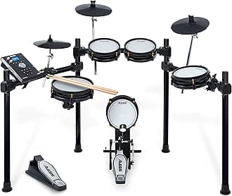 Drums Command Mesh SE Kit - Electric Drum Set with Quiet Dual-Zone Mesh Pads, USB MIDI Connectivity and 600+ Electronic and Acoustic Drum Sounds