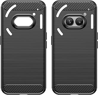 for Nothing Phone 2a Phone case, Shockproof, Scratch Resistant Carbon Fiber Jacket, Soft TPU,for Nothing Phone 2a case (Black)
