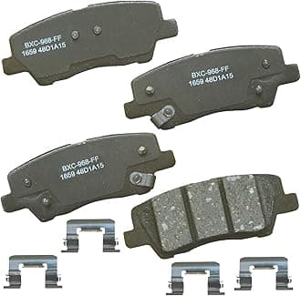 Bendix Premium SBC1659 Ceramic Rear Brake Pads for Cadillac ATS 2018-2013, CTS 2019-2014