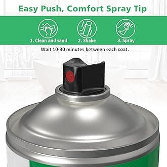 NADAMOO Tub and Tile Spray Paint White, 450ml, 4 Cans, Aerosol Bathtub Refinishing Kit for Porcelain Fiberglass Ceramic, DIY Resurfacing Bathroom Sink Countertop