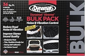 Dynamat 10455 18" X 32" X 0.067" Thick Self-Adhesive Sound Deadener With Xtreme Bulk Pack, (Set Of 9) , Black