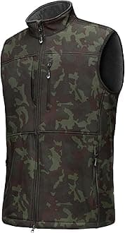 33,000ftMens Softshell Gilet Activewear Vests Windproof Fleece Lined Outerwear Zipped Pockets Sleeveless Softshell Jacket for Leisure, Golf, Travelling