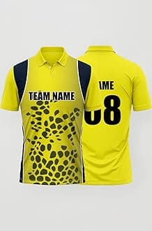 Cricket Polo Collar Sports Jersey for Men with Team Name, Name and Number Printed | Cricket t Shirts for Men Printed with Name | Cricket Jersey with My Name | DOdr1008-C01242023-C-POLO-89