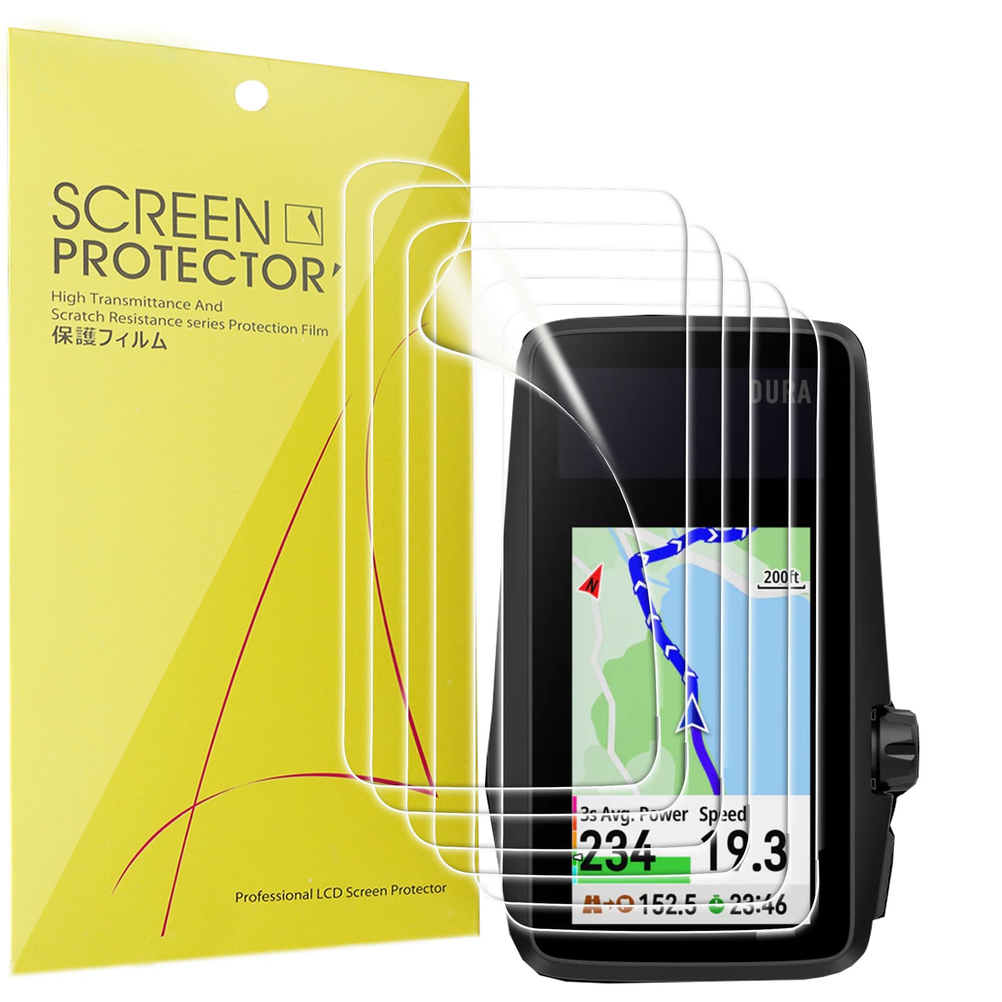 Compatible for COROS DURA Screen Protector, Full Coverage TPU Clear Film Compatible for COROS DURA (6 pack)