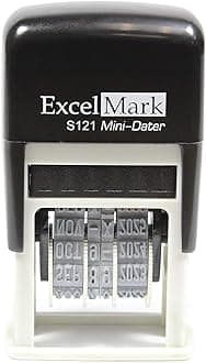 Self-Inking Date Stamp - Military Style/Euro Style - S121 (Black Ink)