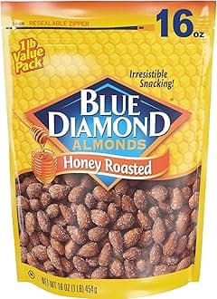 Honey Roasted Snack Almonds, Honey Roasted, 1 Pound (Pack of 1)