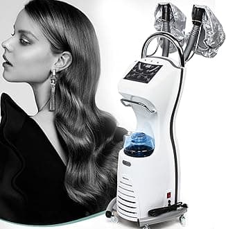 Salon Hair Steamer Machine, Professional Hairdress Salon Ozone Hair Care SPA Hair Steamer Hair Styling Machine for Hair dye, Care, Oil Treatment, Hair Cold, Styling