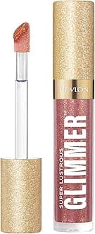Super Lustrous Glimmer Gloss – Hydrating & Plumping Lip Gloss with Plant-Based Glitter, 3D Shimmer, 39% Hydration Boost & Oversized Applicator, Glazed Almond