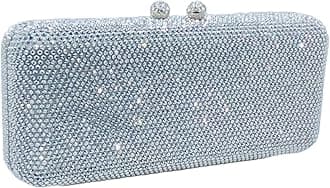 Evening Bags and Clutches Women Formal Crystal Clutch Handbags Wedding Rhinestone Clutch Purse,Mini