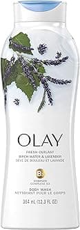 Olay Fresh Outlast Body Wash, Birch Water & Lavender, 12.3 fl oz