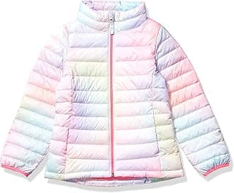 Amazon Essentials girls Light-weight Water-resistant Packable Mock Puffer Jackets