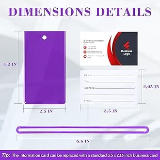 100 Pack Luggage Tags for Suitcases, Airplane Travel Essentials for Flying, International Travel Must Haves, and Luggage Accessories by Sodsay