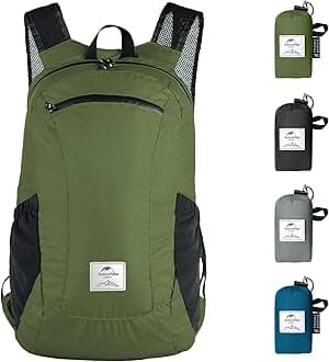 Naturehike 18L Lightweight Hiking Daypack, Waterproof Camping Packable Backpack Ultralight for Travel, Airplane, Adults