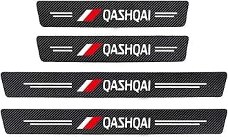 EAGLEG 4pcs Carbon Fiber Car Door Sill Protector for Nis-san Qashqai Juke Note TEANA TIIDA MAXIMA SYLPHY, 4D Sill Scuff Plate Sticker Auto Welcome Pedal Threshold Decorative Accessories,Qashqai