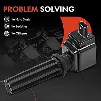 A-Premium 4PCS Ignition Coil Packs Compatible with Ford, Lincoln, Jaguar & Land Rover Vehicles - [2.0L 2.3L 2.5L] - Explorer 2013-2019, Focus 2012-2018, Fusion 2013-2020, MKC 2015-2019, LR2 2013-2015