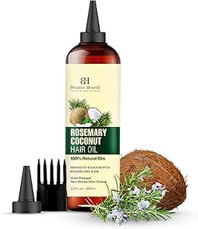 100% Pure Rosemary Biotin Oil For Hair Growth & Hair Treatment Oils 6.7 Fl oz | Infused with coconut Oil | Hair Oil Repairs Dry Damaged Hair, Strengthening, Healthier | All Hair Types