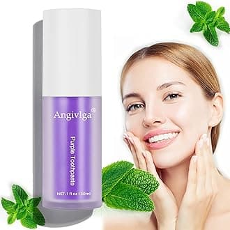 Purple Toothpaste,Colour Corrector Teeth Whitening Toothpaste,Teeth Whitening Booster Purple Whitening Toothpaste for Tooth Stain Removal Teeth Cleaning Teeth Colour Whitener