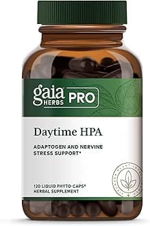 Daytime HPA - Adaptogen Support Supplement - Nervous System Support Supplement with Olive Oil & Rhodiola* - Vegan, Gluten-Free, Soy-Free - 120 Liquid Phyto-Caps (60 Servings)