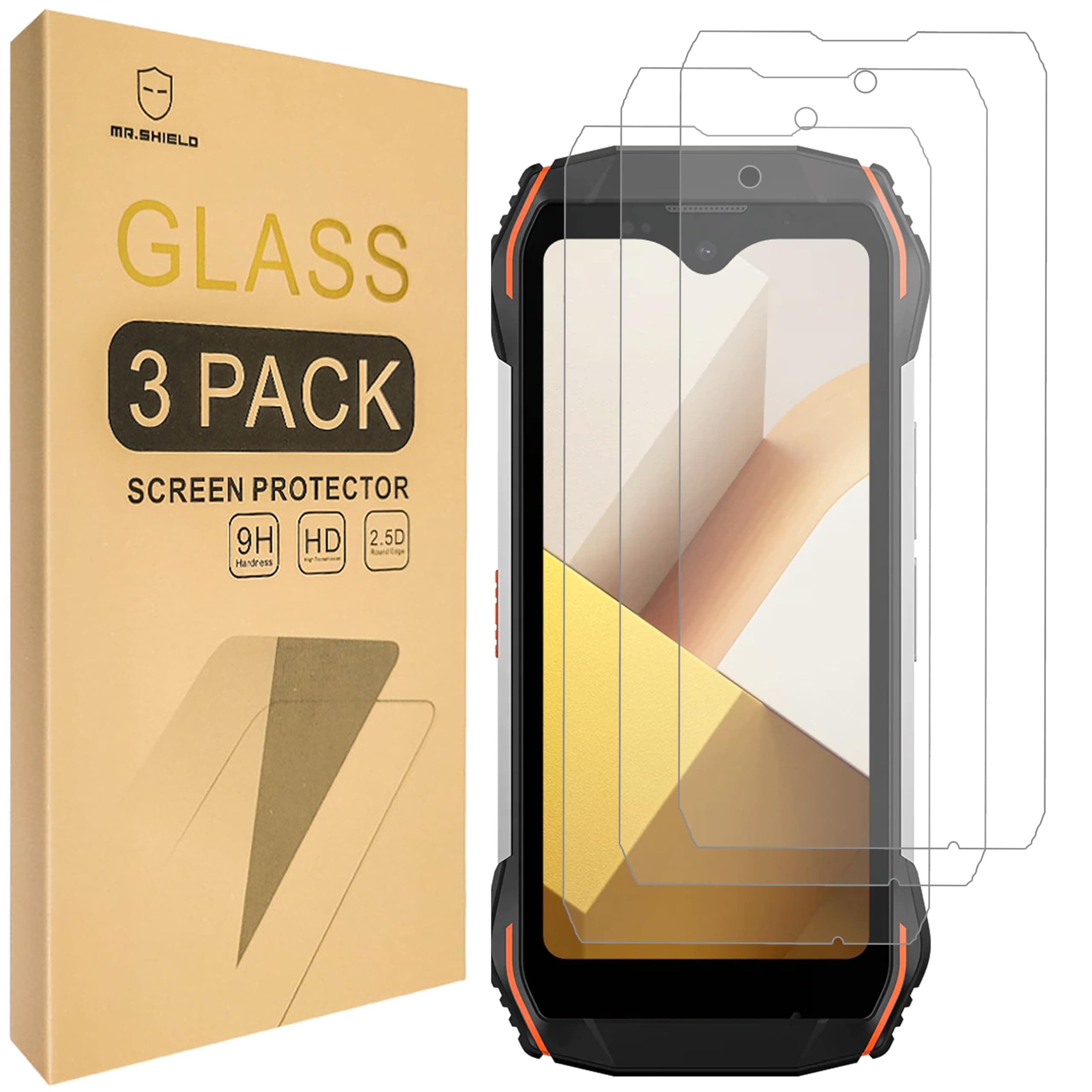 Mr.Shield Screen Protector Compatible with Blackview N6000 / Blackview N6000 SE [Tempered Glass] [3-PACK] [Japan Glass with 9H Hardness]