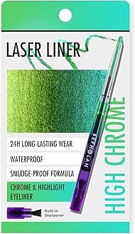 Chameleon Metallic Green Eyeliner Pencil Waterproof Gel Eye Liner Pencil Shifting Colors Glitter, Smudge Proof 24h Long-Lasting Eyeliner Pen (WILD OASIS)
